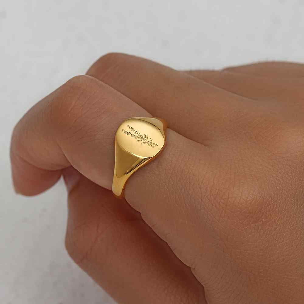 Anillo sello lavanda