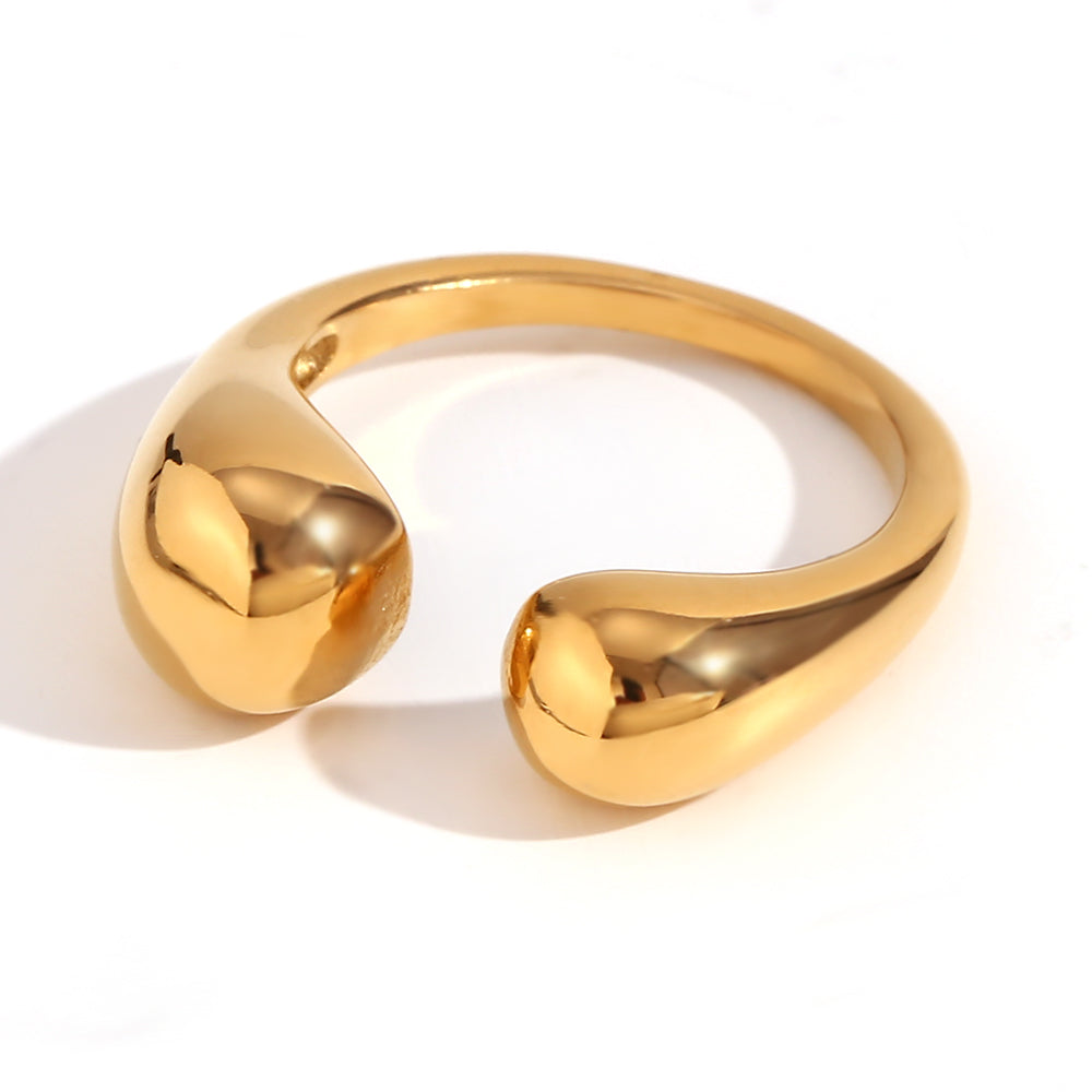 Anillo acero abierto