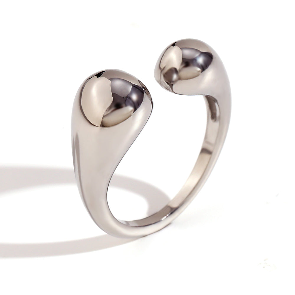 Anillo acero abierto