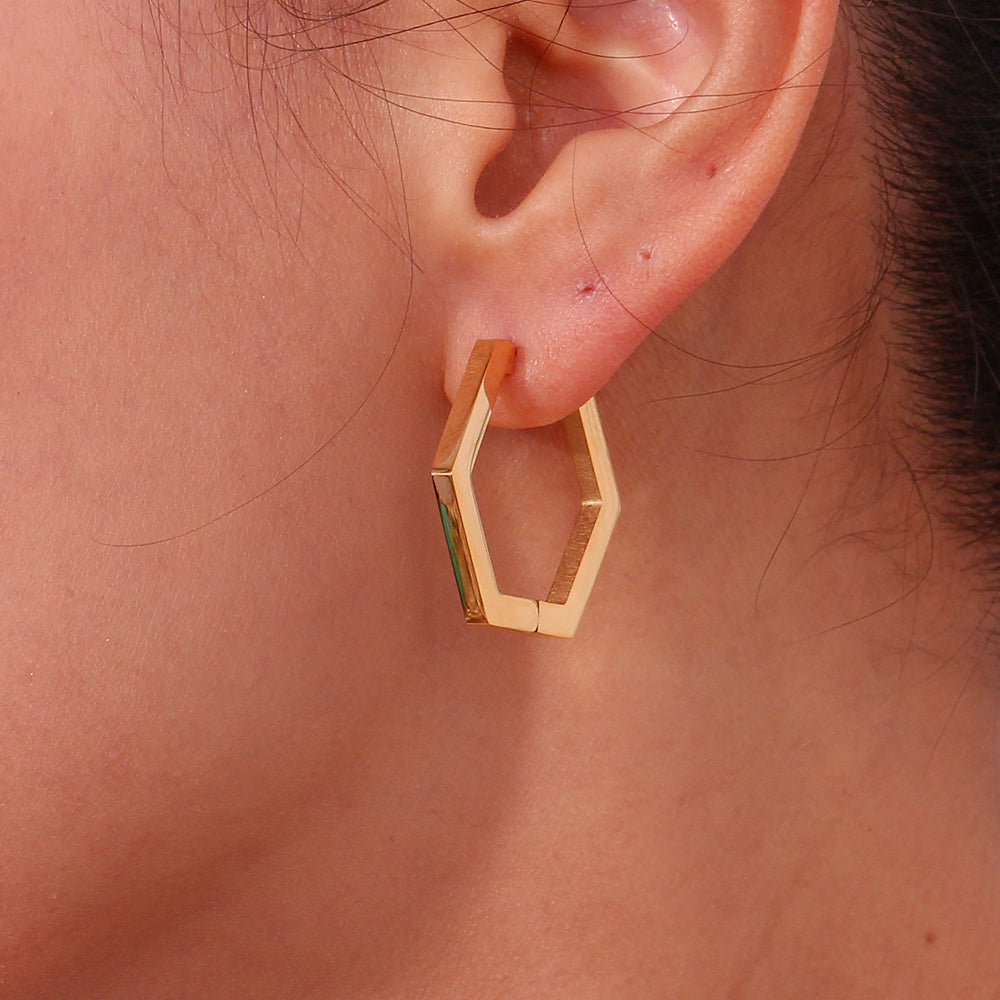 Pendientes Hexágono