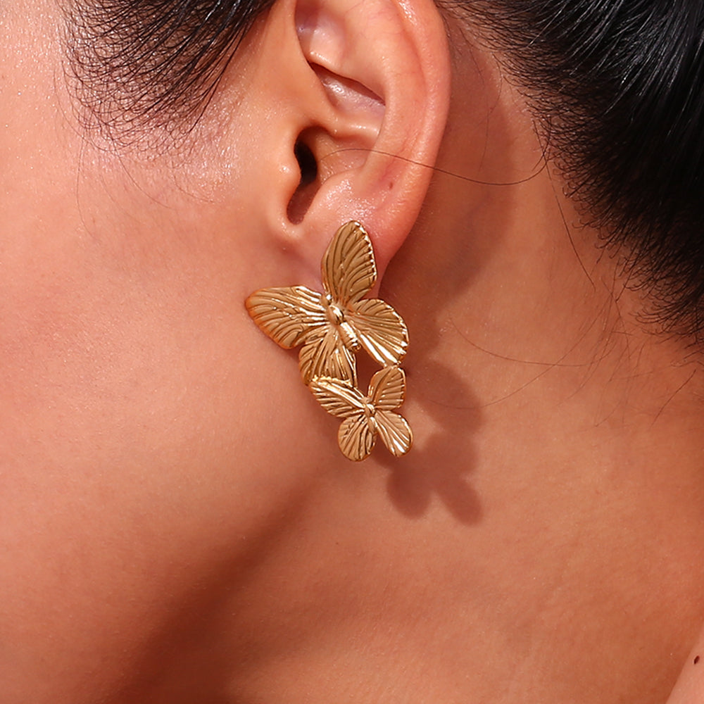 Pendientes mariposa