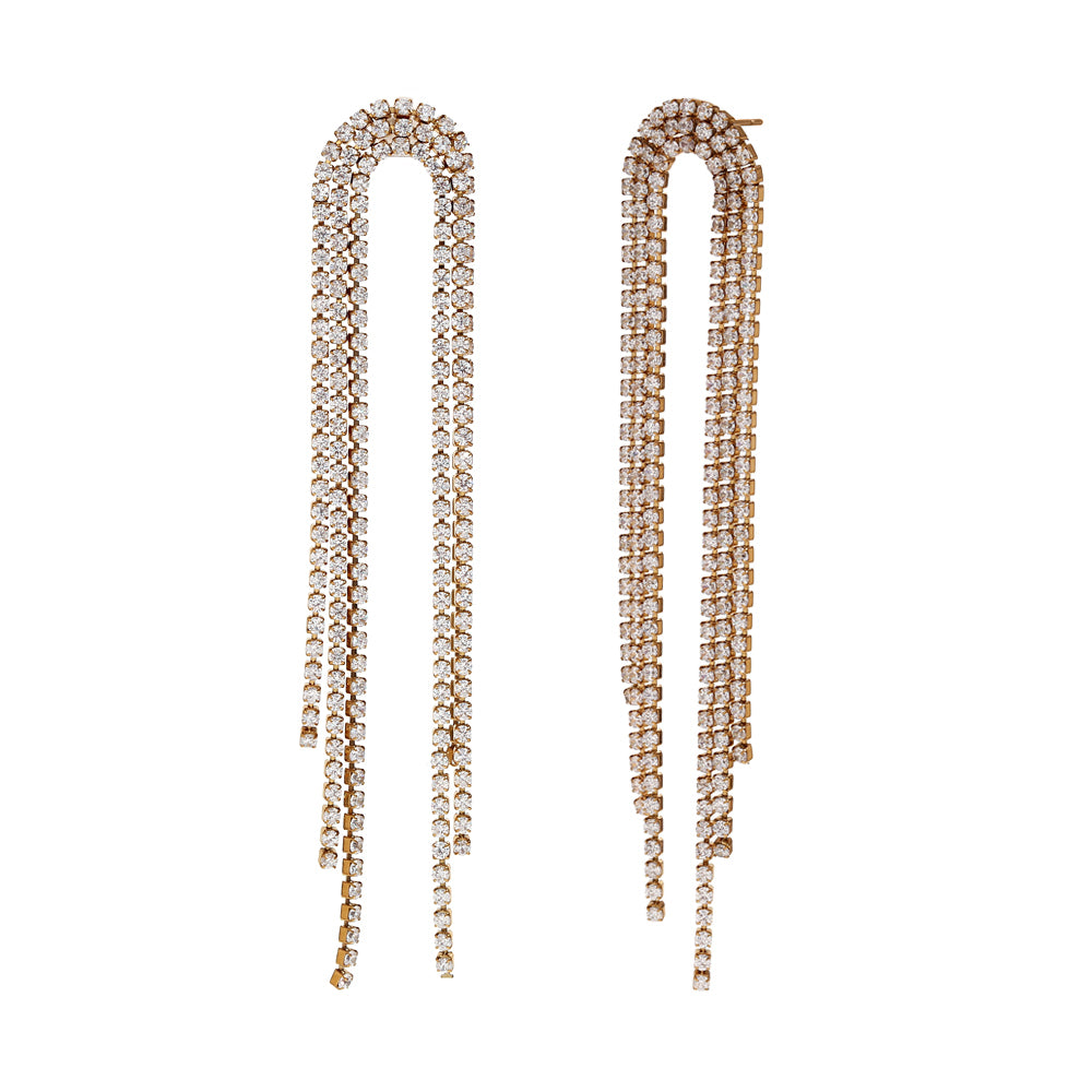 Pendientes cascada tenis