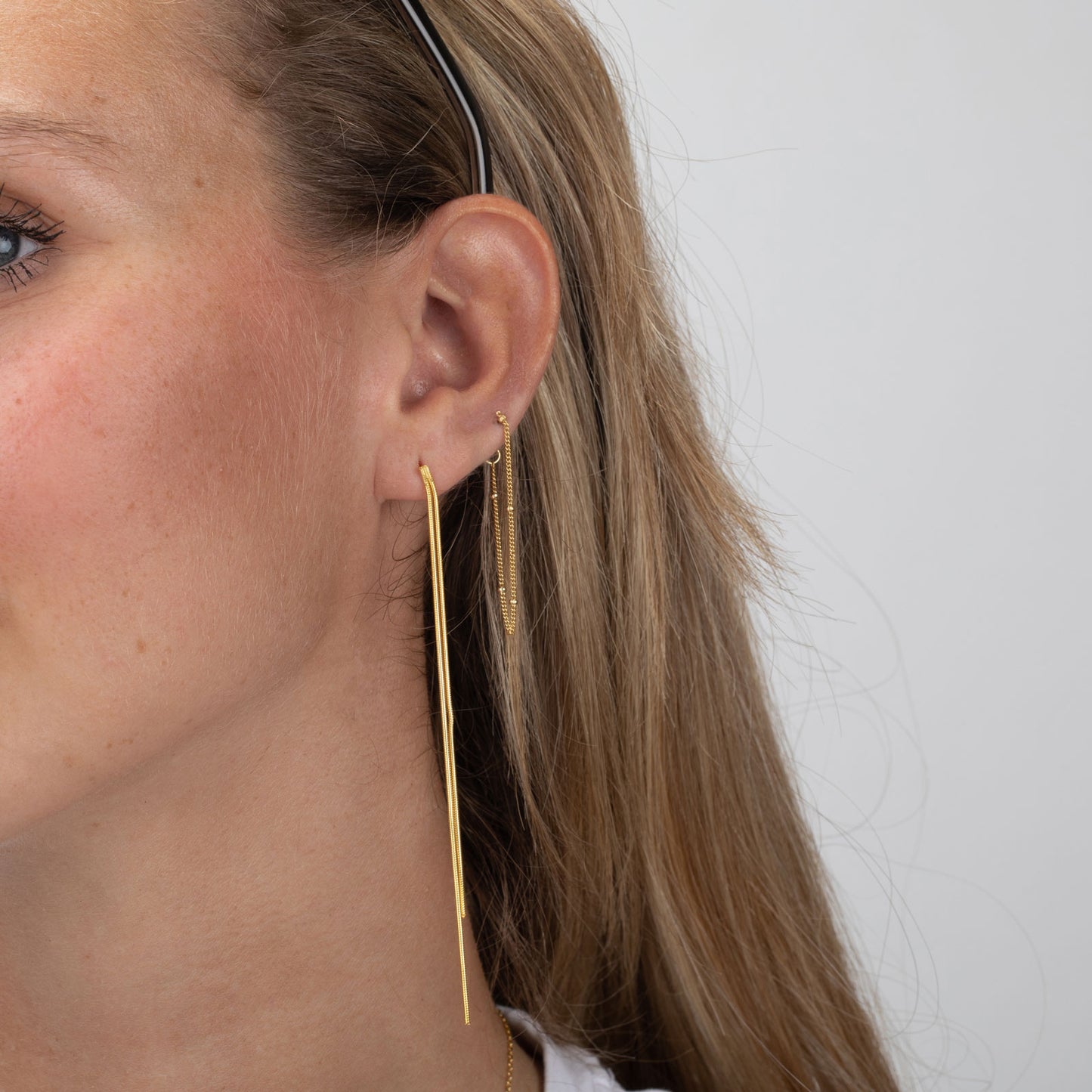 Pendientes cadena largos