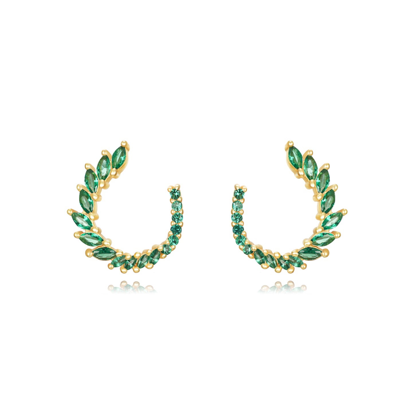 Pendientes corona circonitas