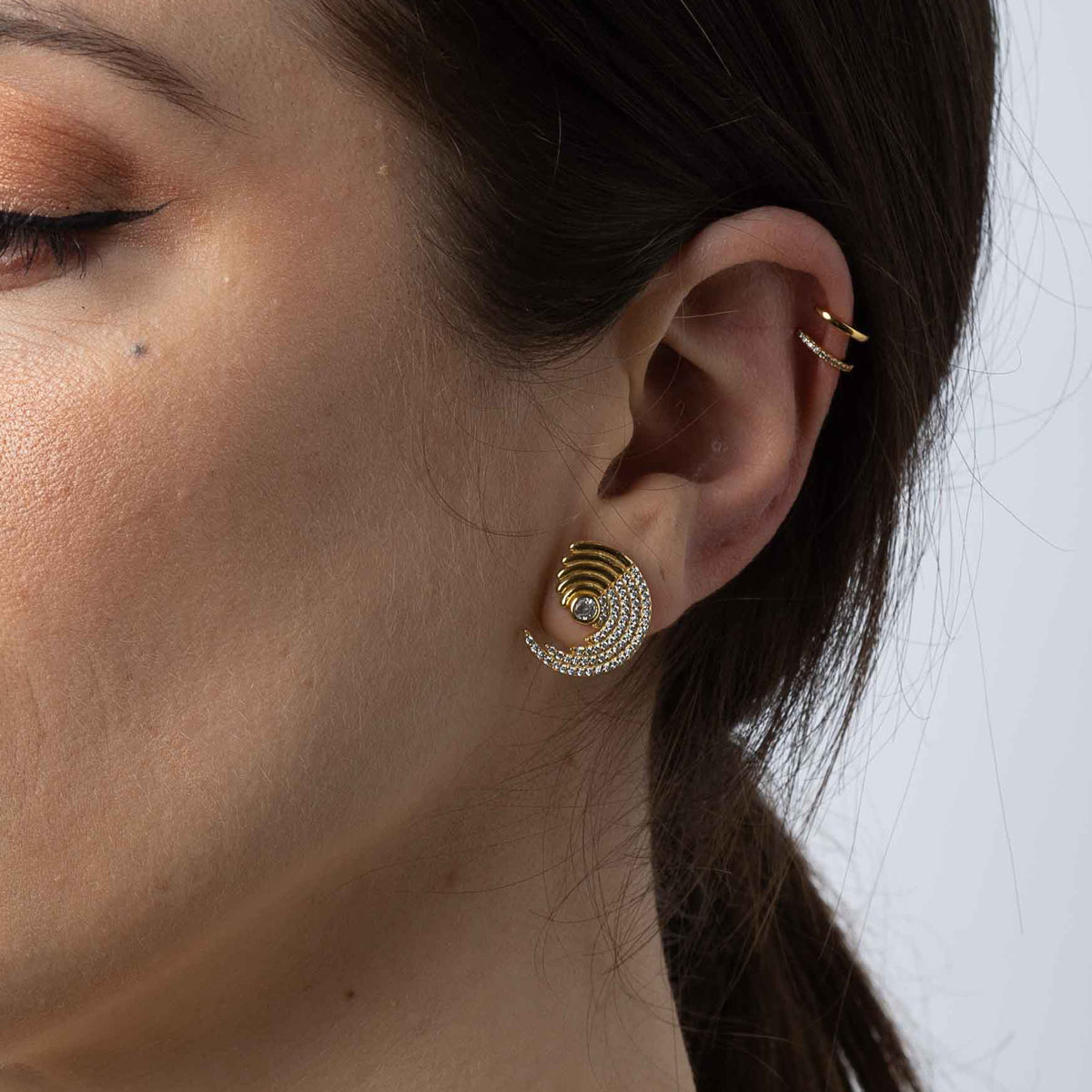 Pendientes Sora dorado
