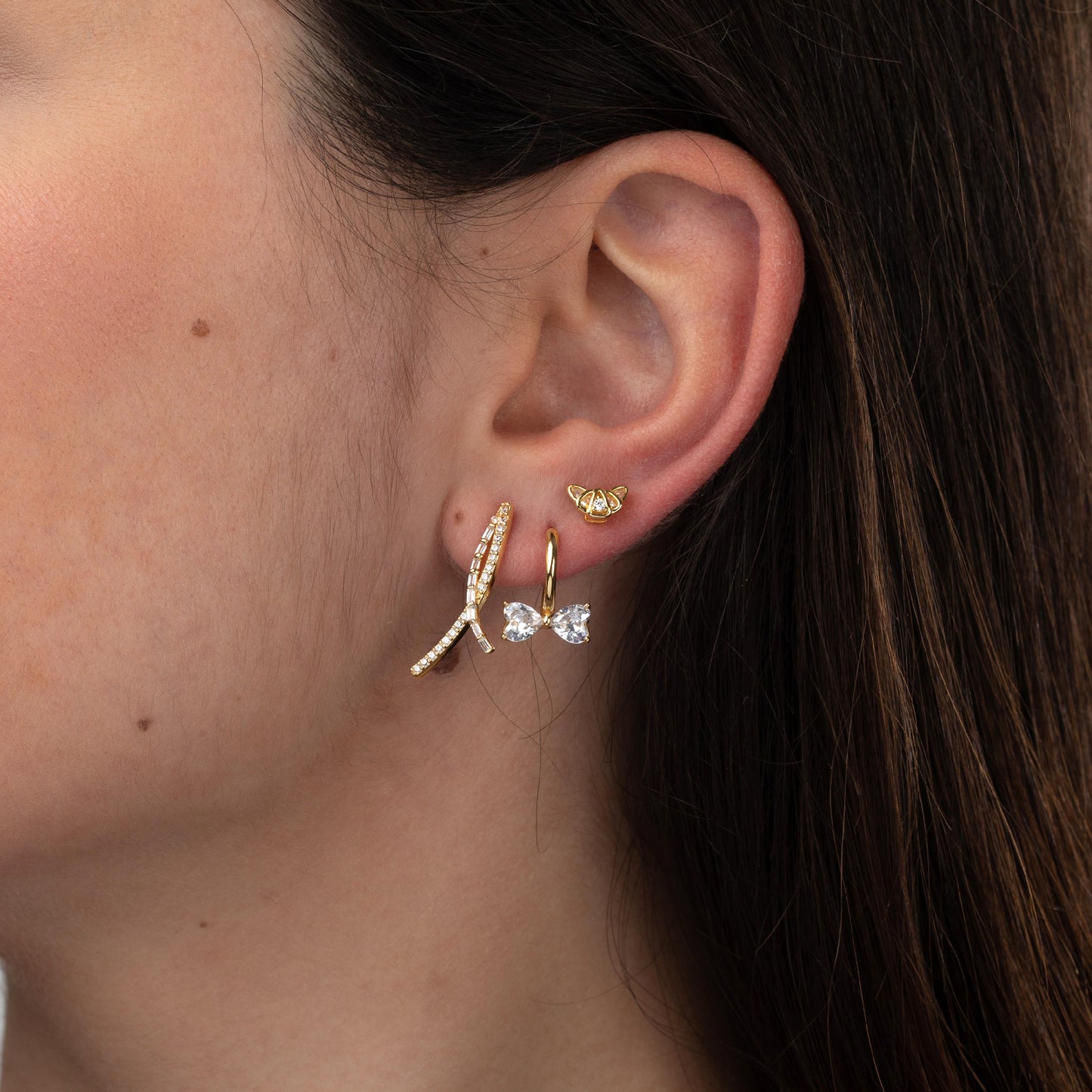 Pendientes aro lazo