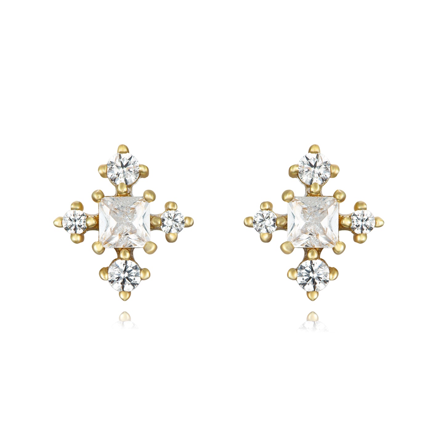 Pendientes copo de nieve