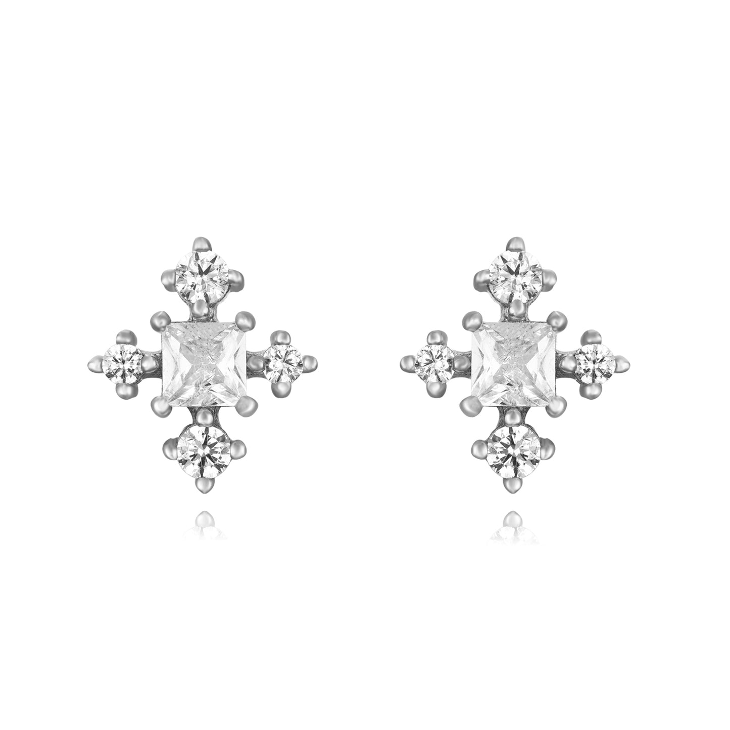 Pendientes copo de nieve