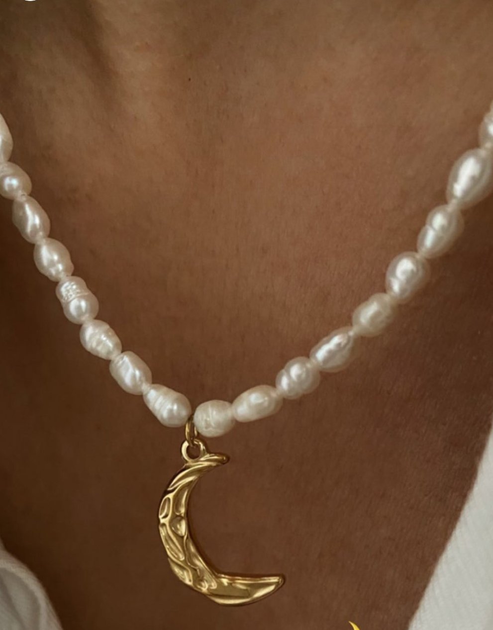 Collar perla luna