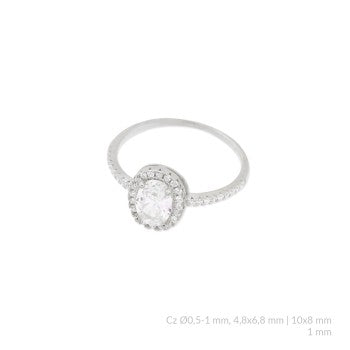 Anillo vintage oval