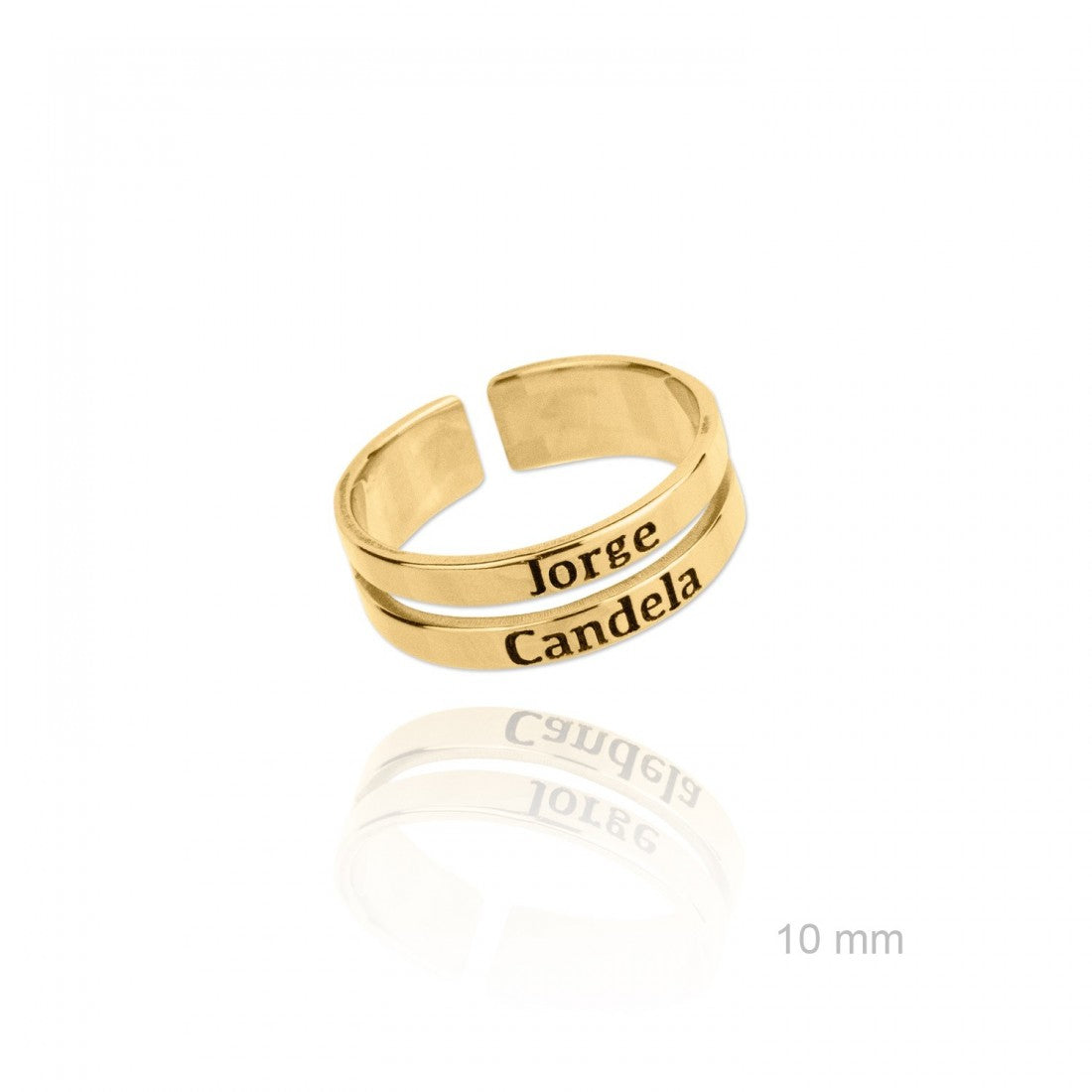 Anillo personalizado doble