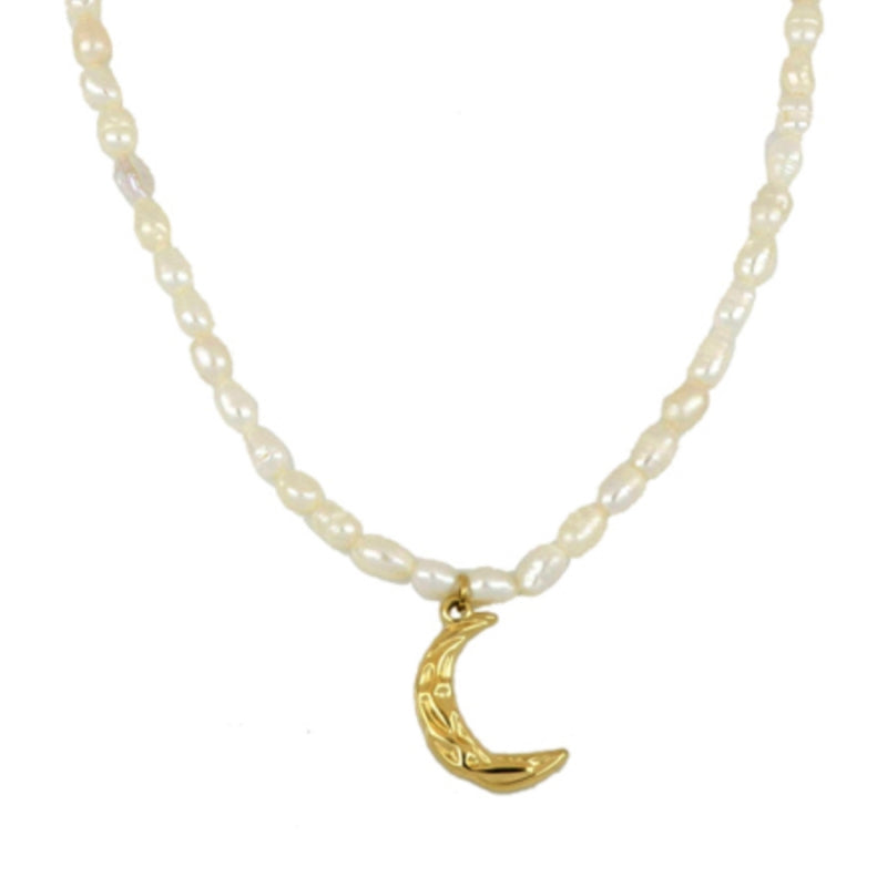 Collar perla luna