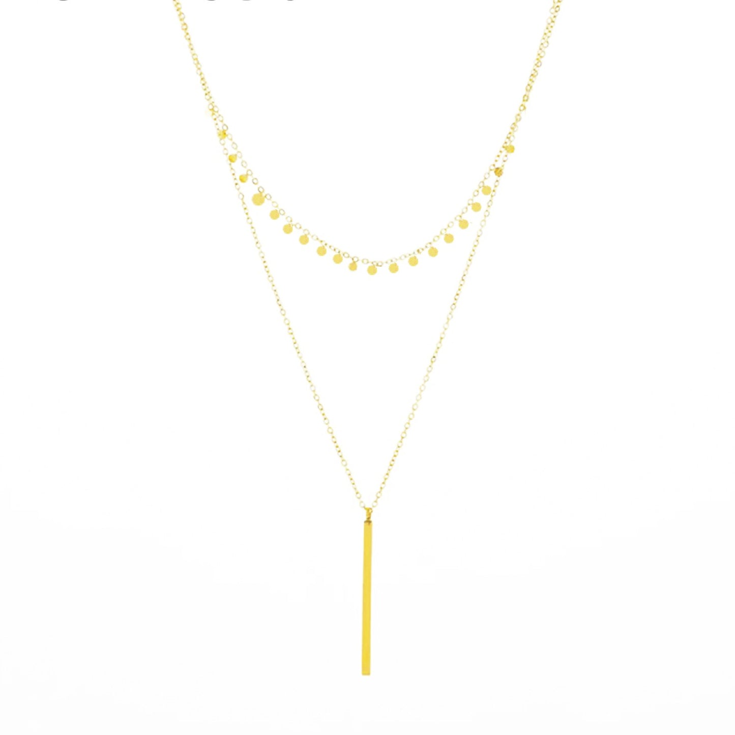 Collar doble barra chapitas