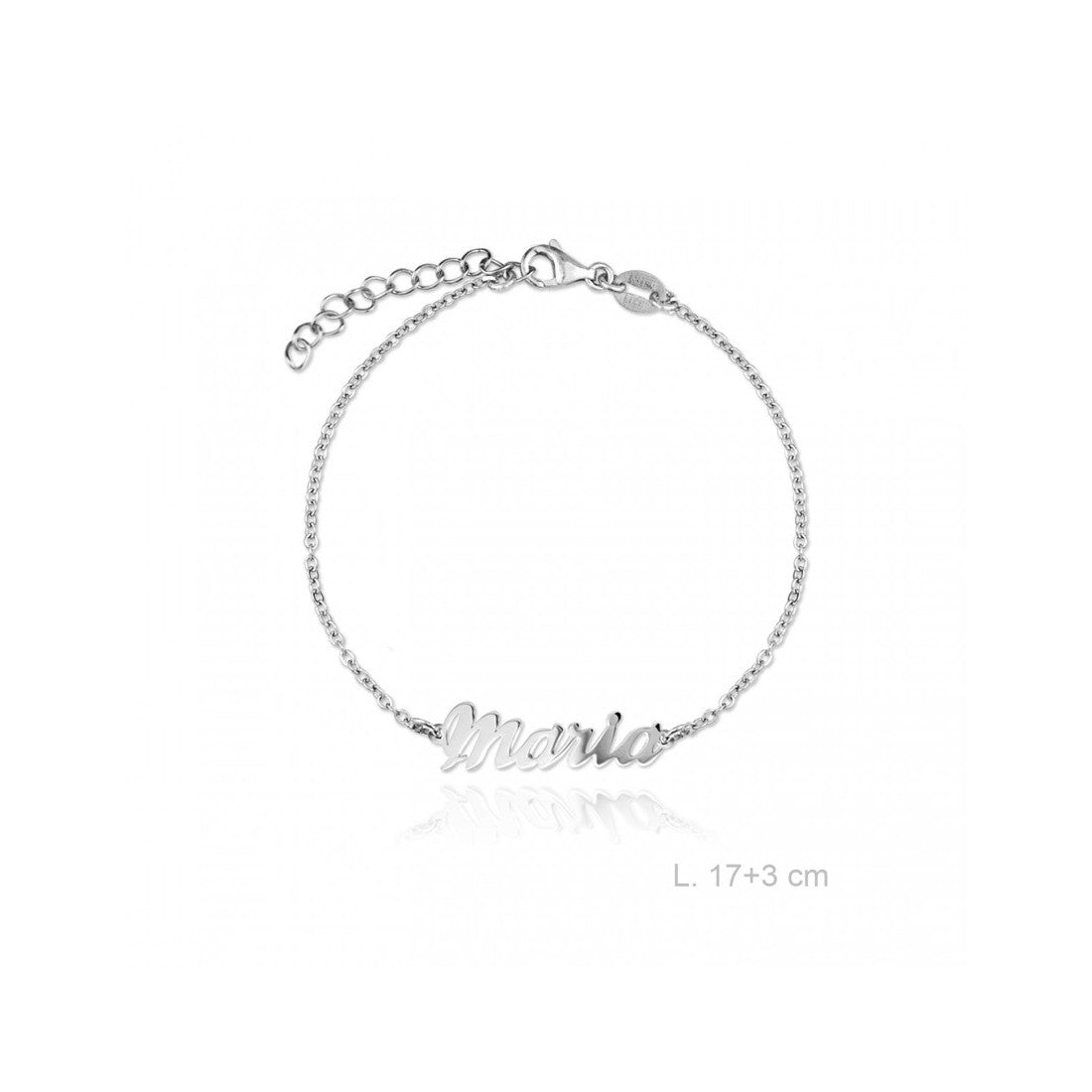 Pulsera personaliza nombre plata