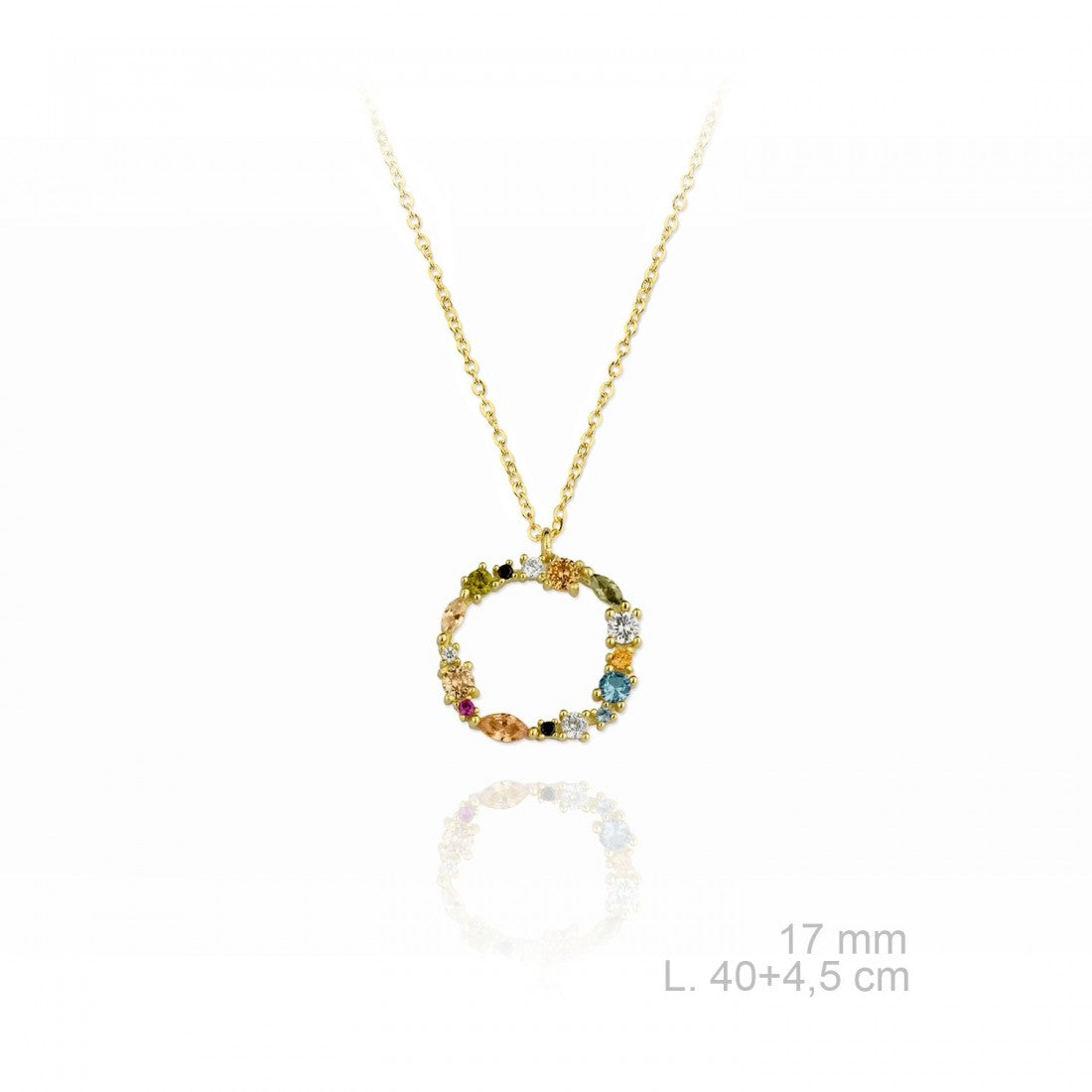 Collar inicial grande colores