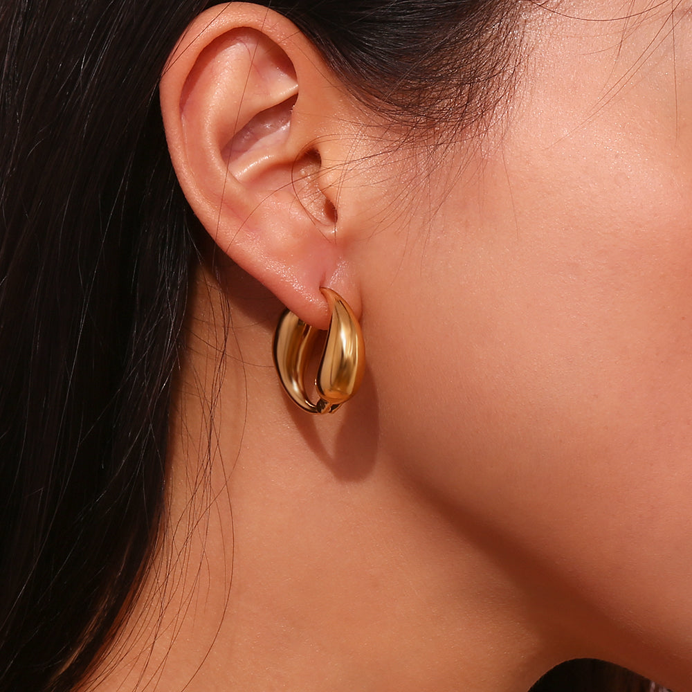 Pendientes aro lagrima