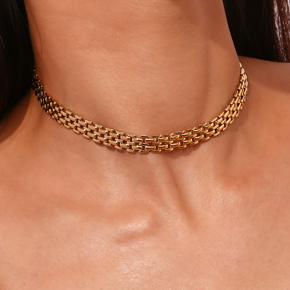 Collar chocker ladrillo