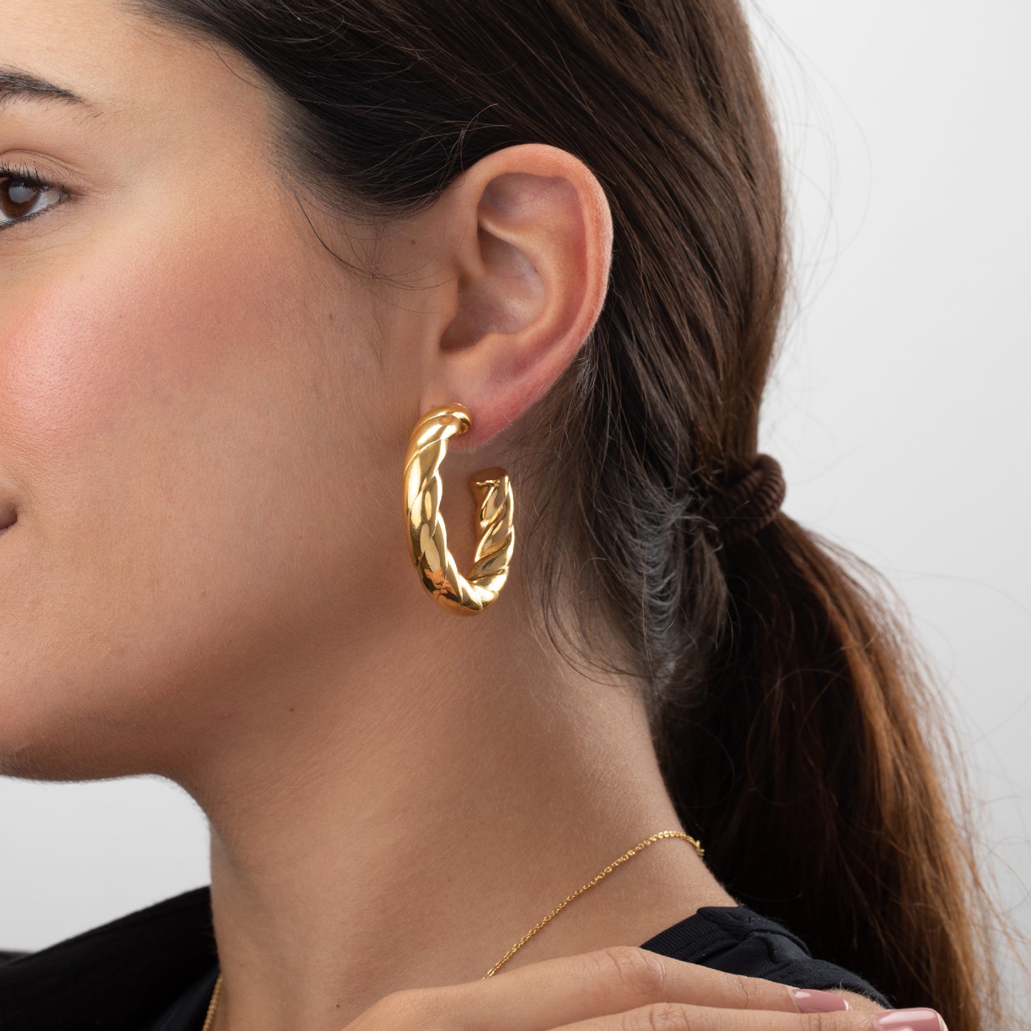 Pendientes aro relieve