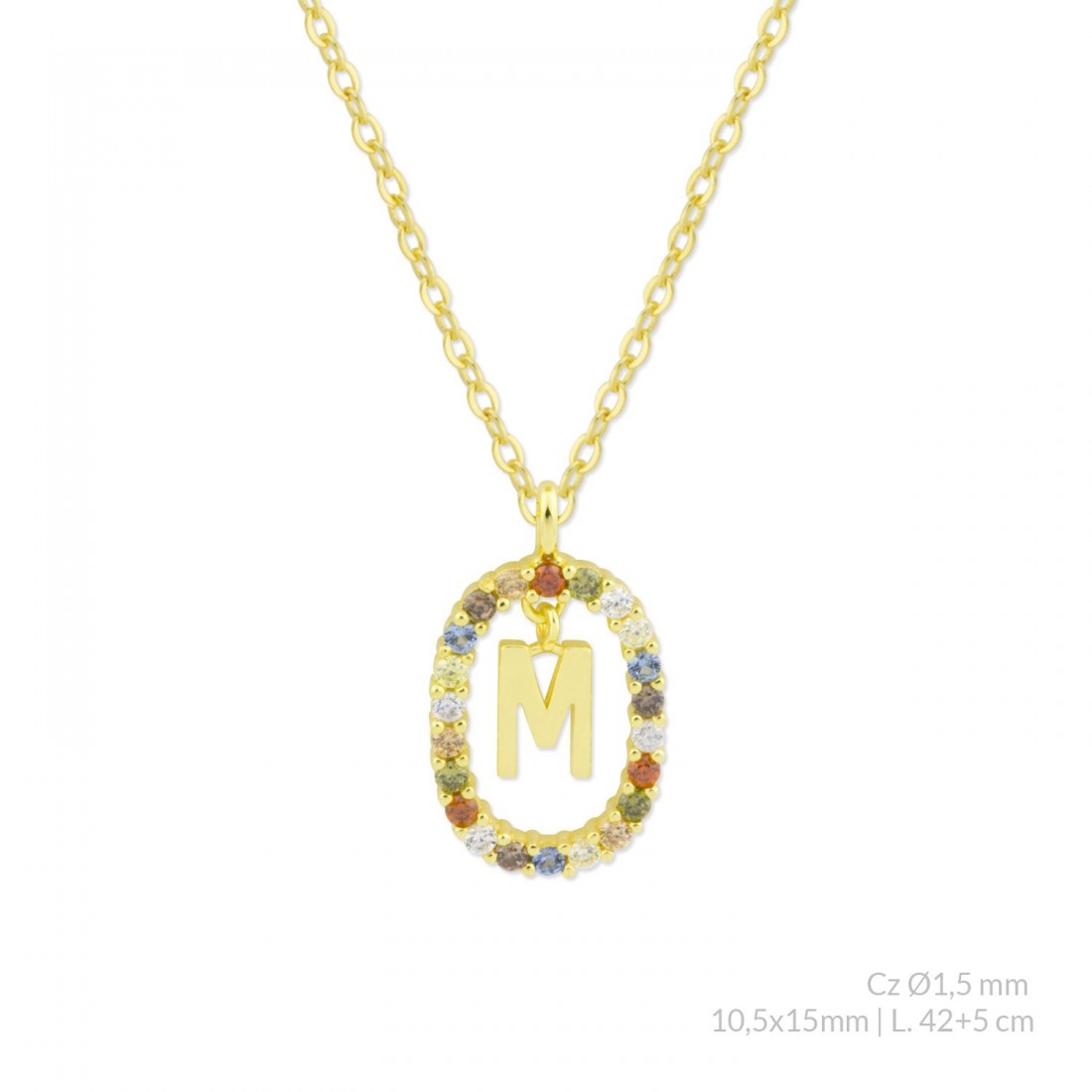 Collar Inicial TRUE COLORS