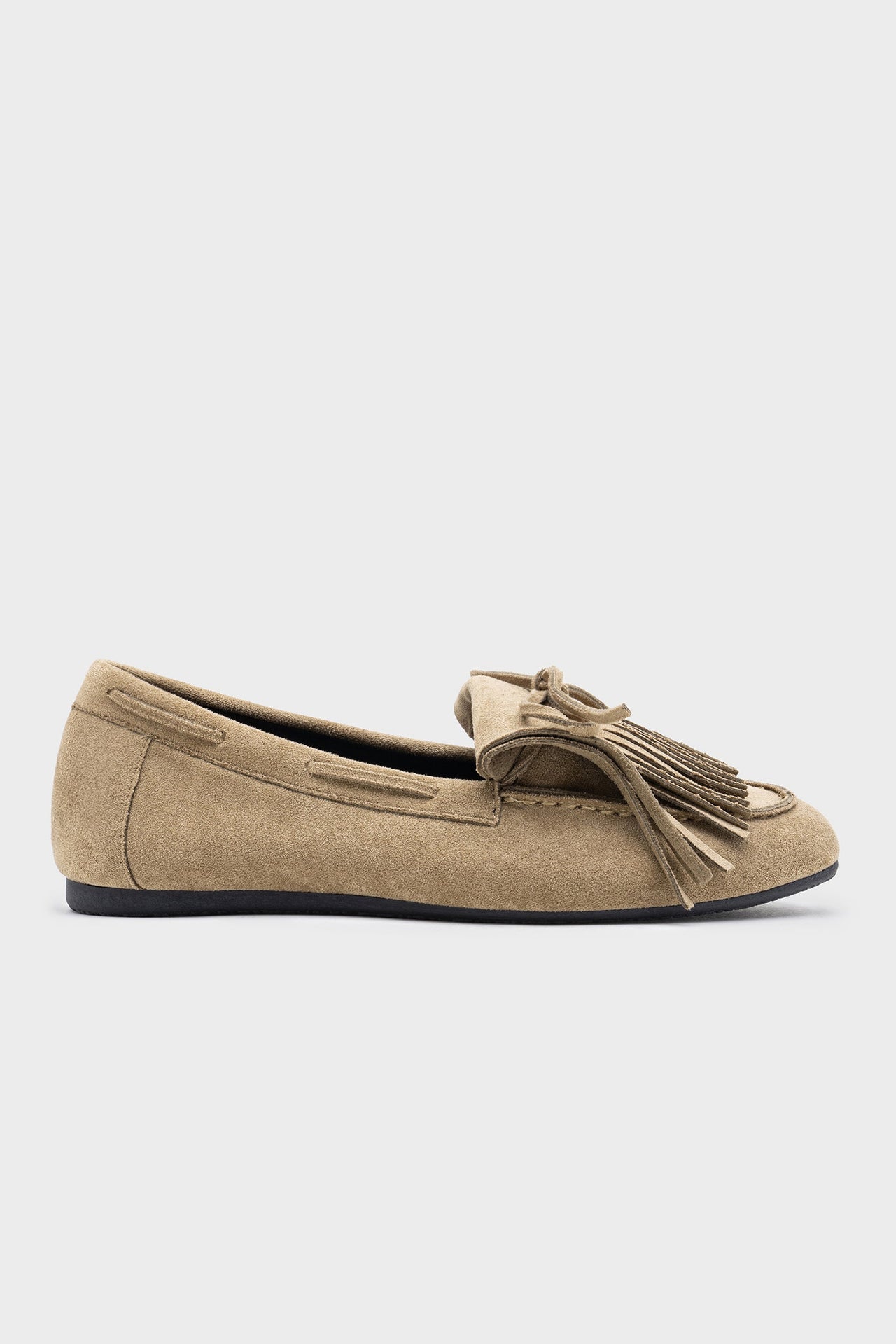 Mocasines flecos beige
