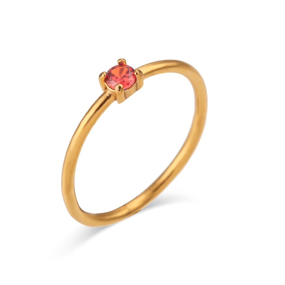 Anillo circonita mes nacimiento (elige color)