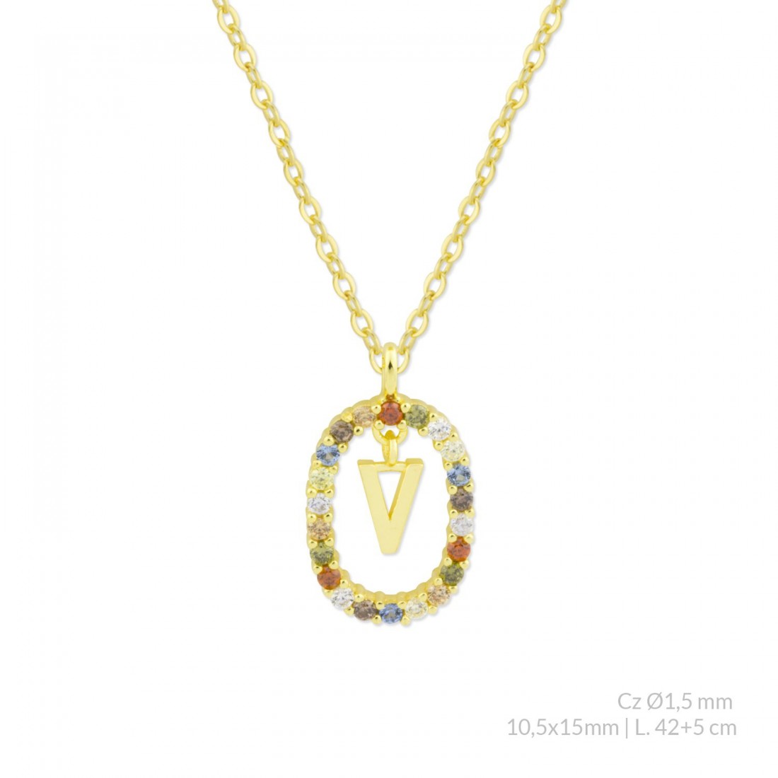Collar Inicial TRUE COLORS
