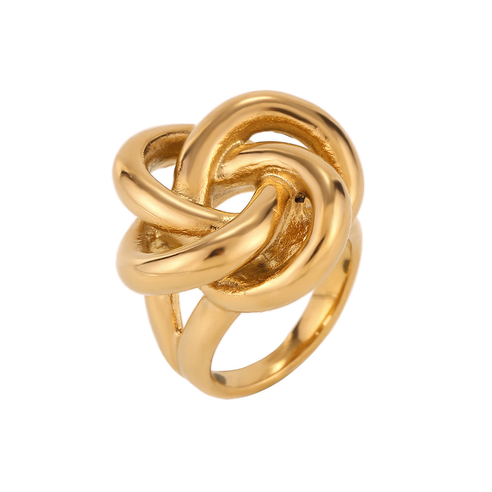 Anillo acero nudo
