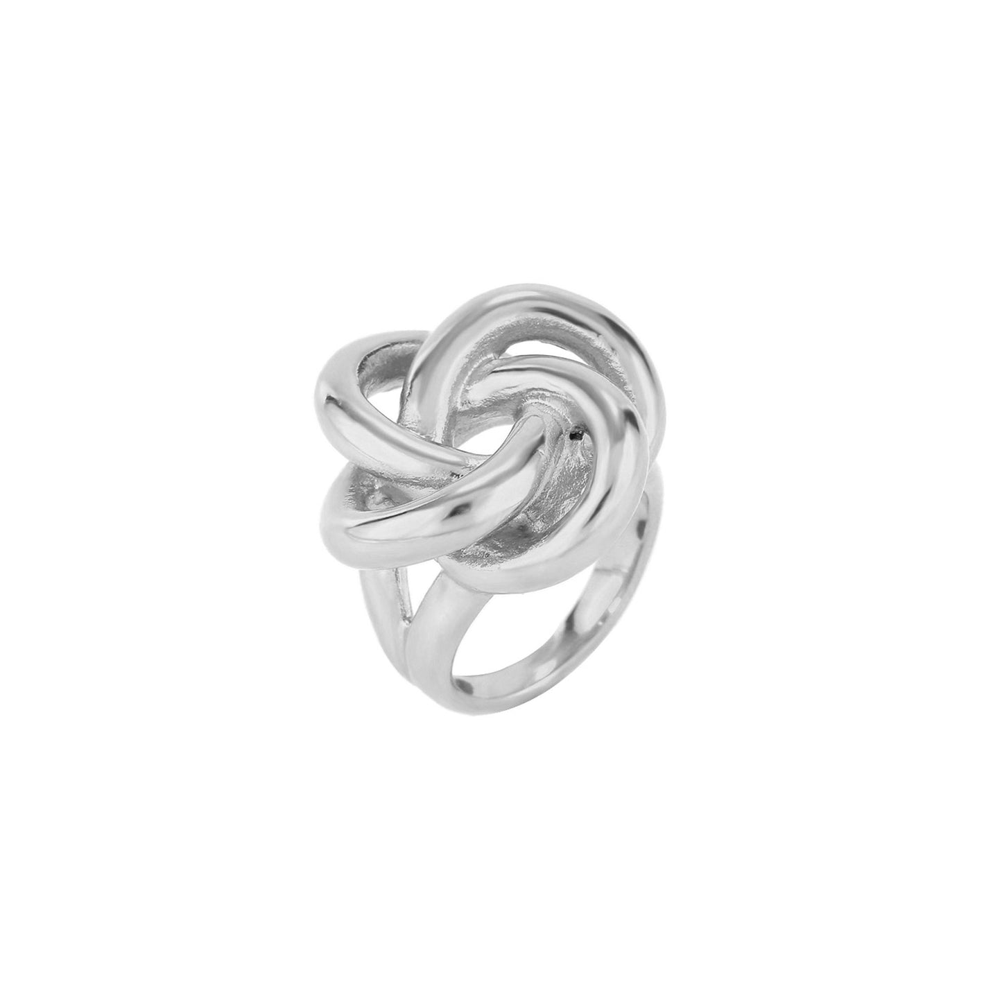 Anillo acero nudo