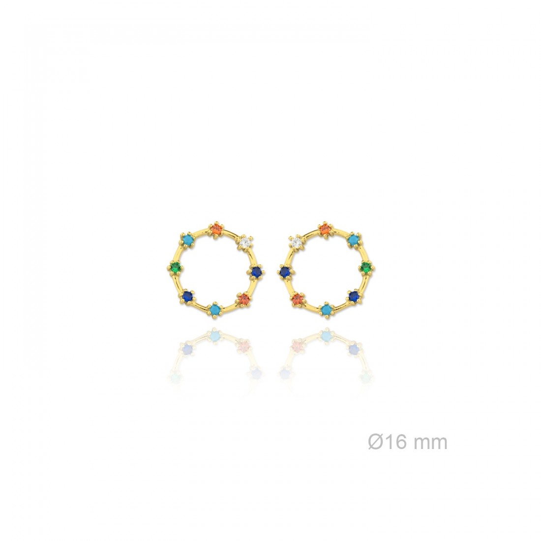 Pendientes arcoiris