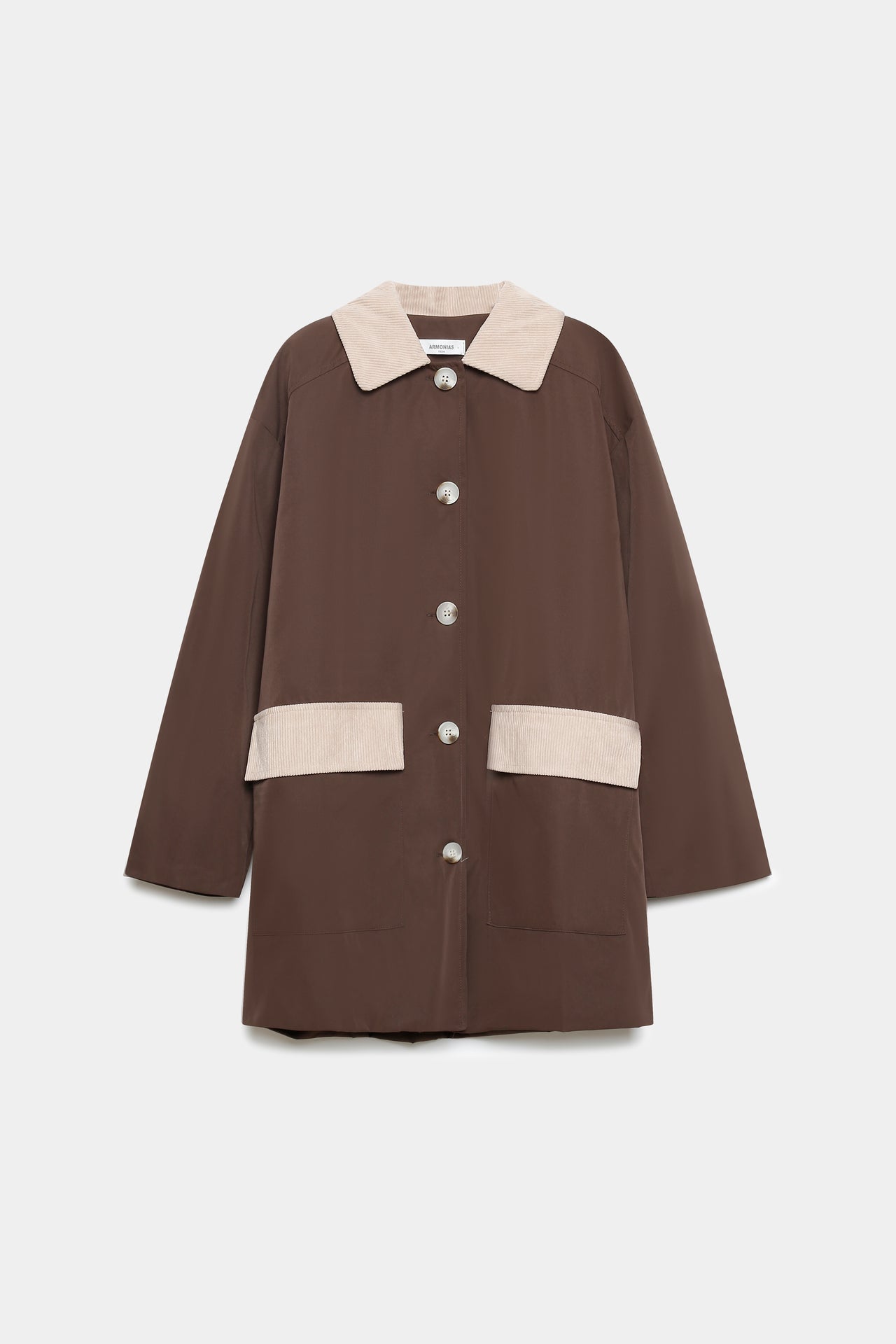 Chaqueta bicolor beige