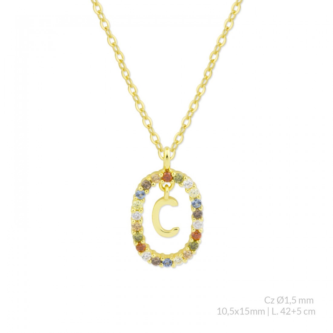 Collar Inicial TRUE COLORS