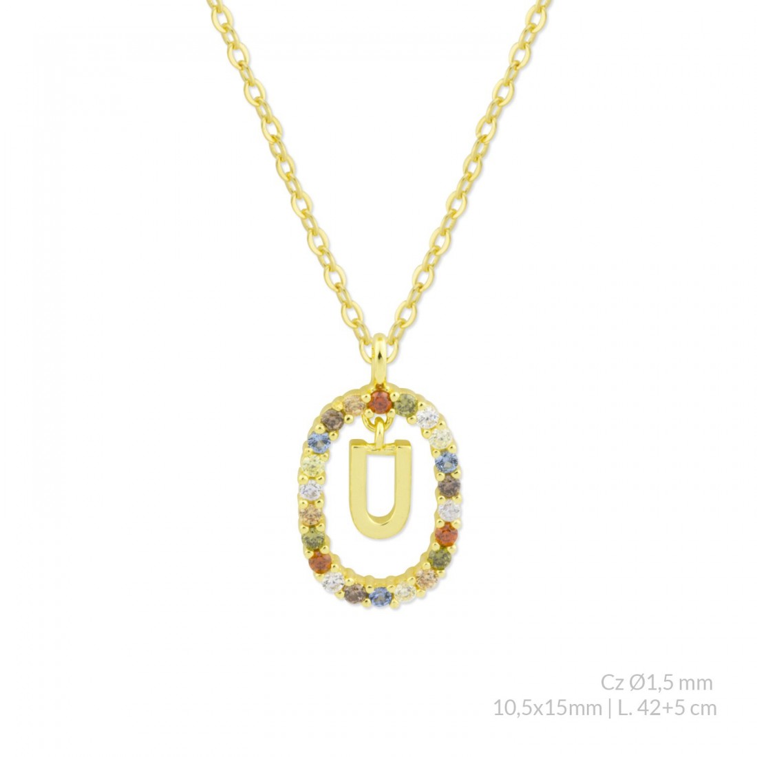 Collar Inicial TRUE COLORS