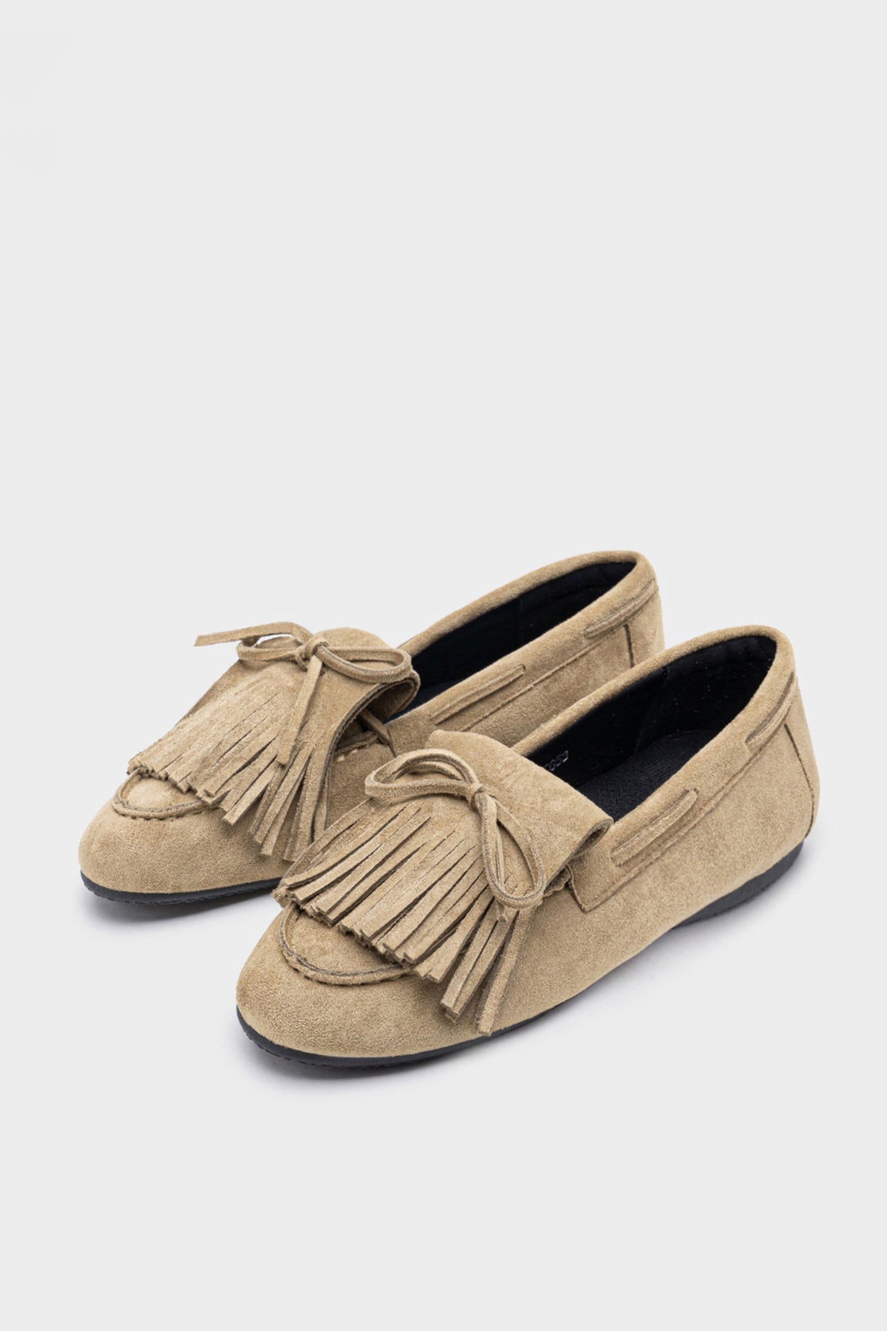 Mocasines flecos beige