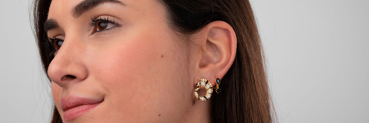 Pendientes zebra