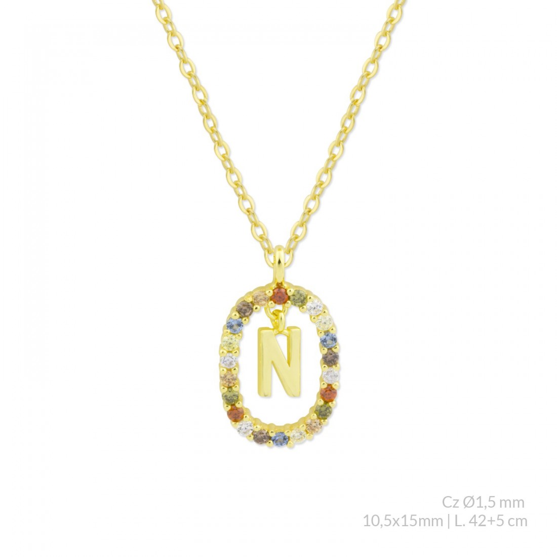 Collar Inicial TRUE COLORS