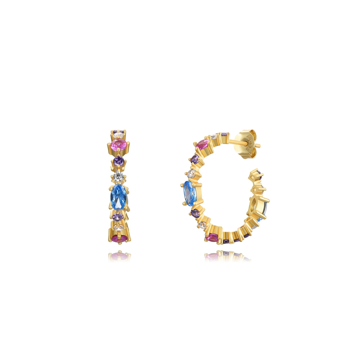 Pendientes aro full color