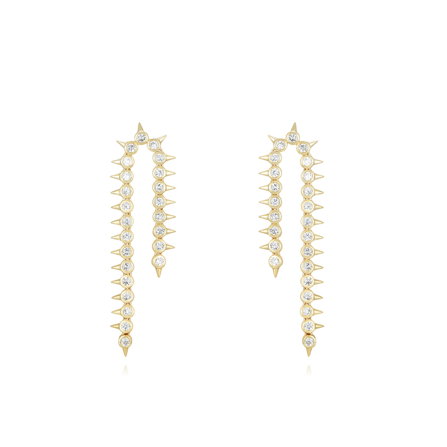 Pendientes spikes cadena
