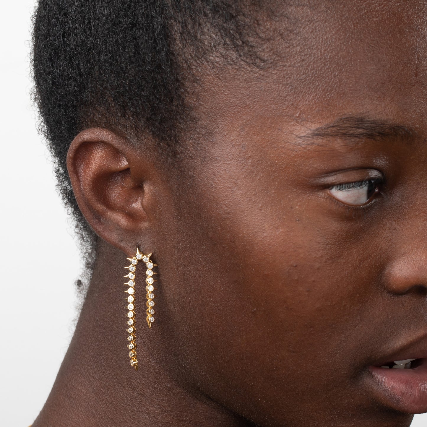 Pendientes spikes cadena