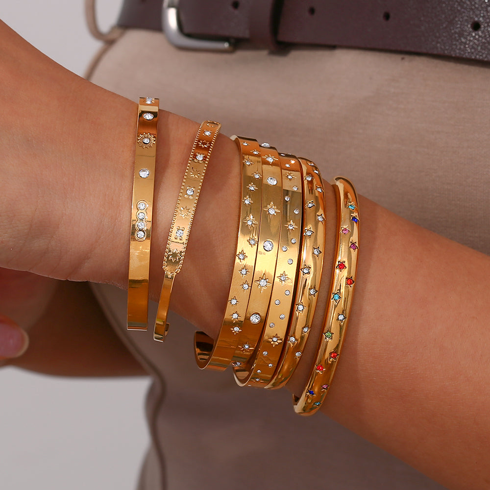 Pulsera estrellas circonitas