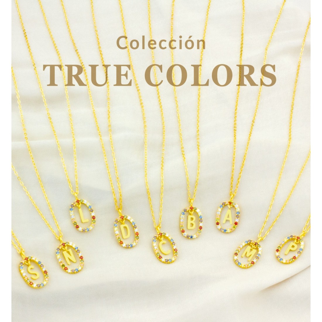Collar Inicial TRUE COLORS