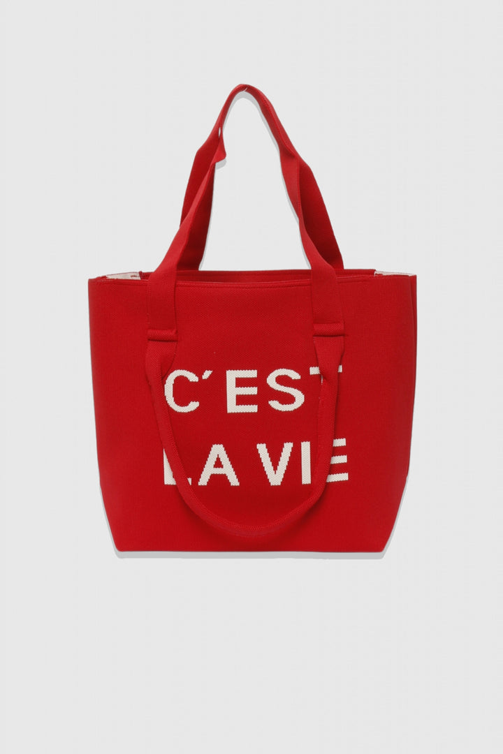 Bolso shopper c'est la vie (elige color)