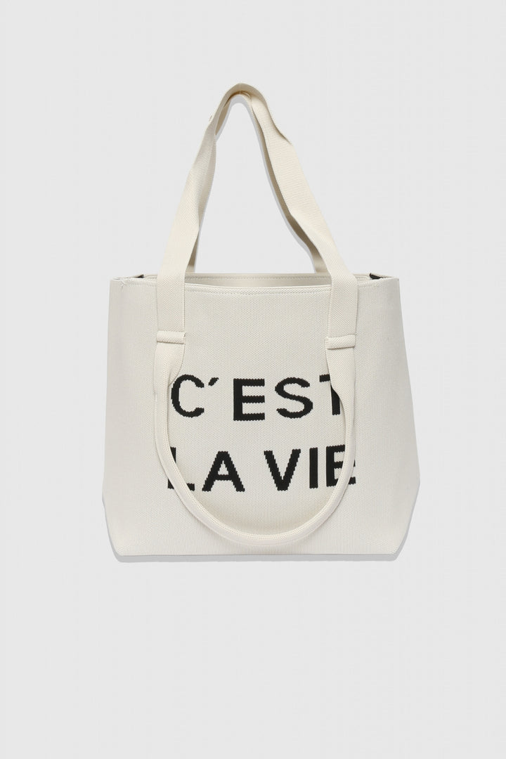 Bolso shopper c'est la vie (elige color)