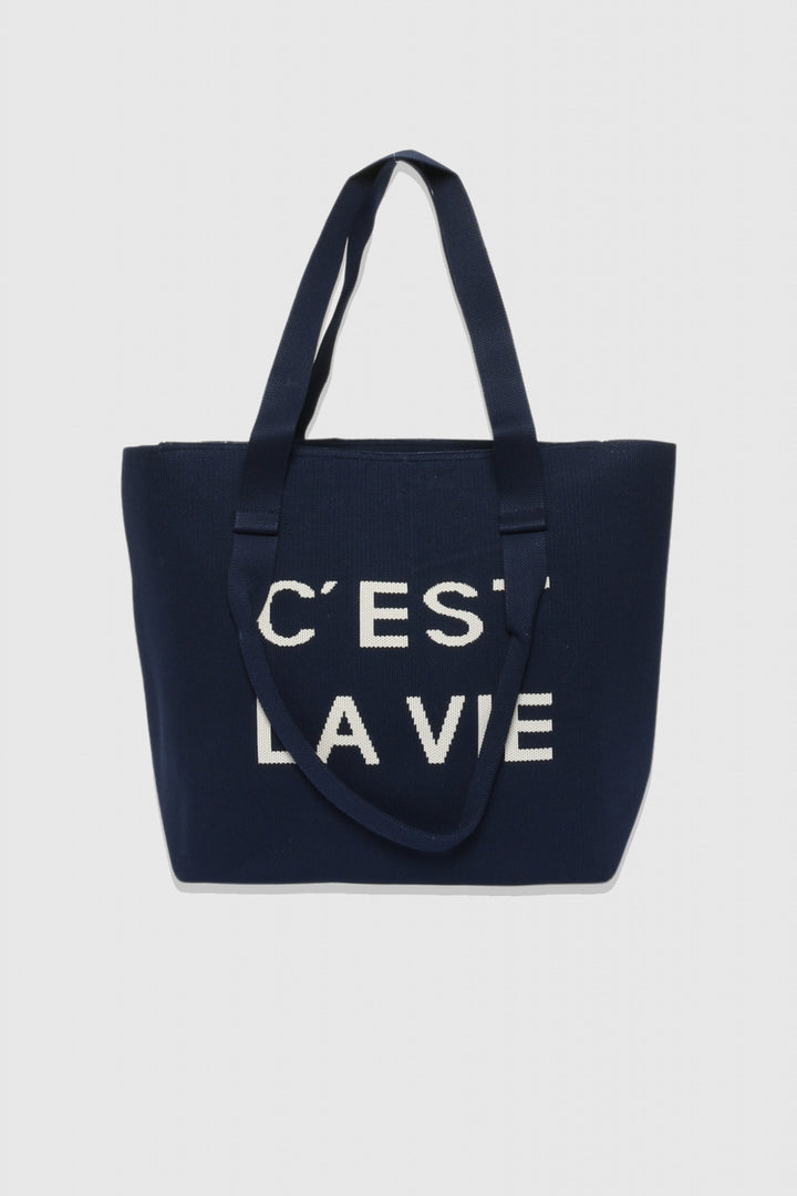 Bolso shopper c'est la vie (elige color)