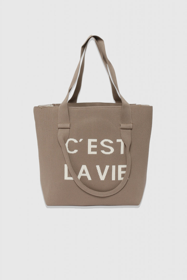 Bolso shopper c'est la vie (elige color)