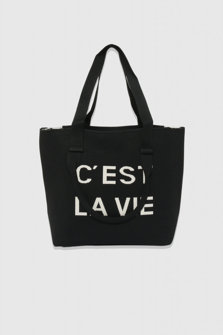 Bolso shopper c'est la vie (elige color)