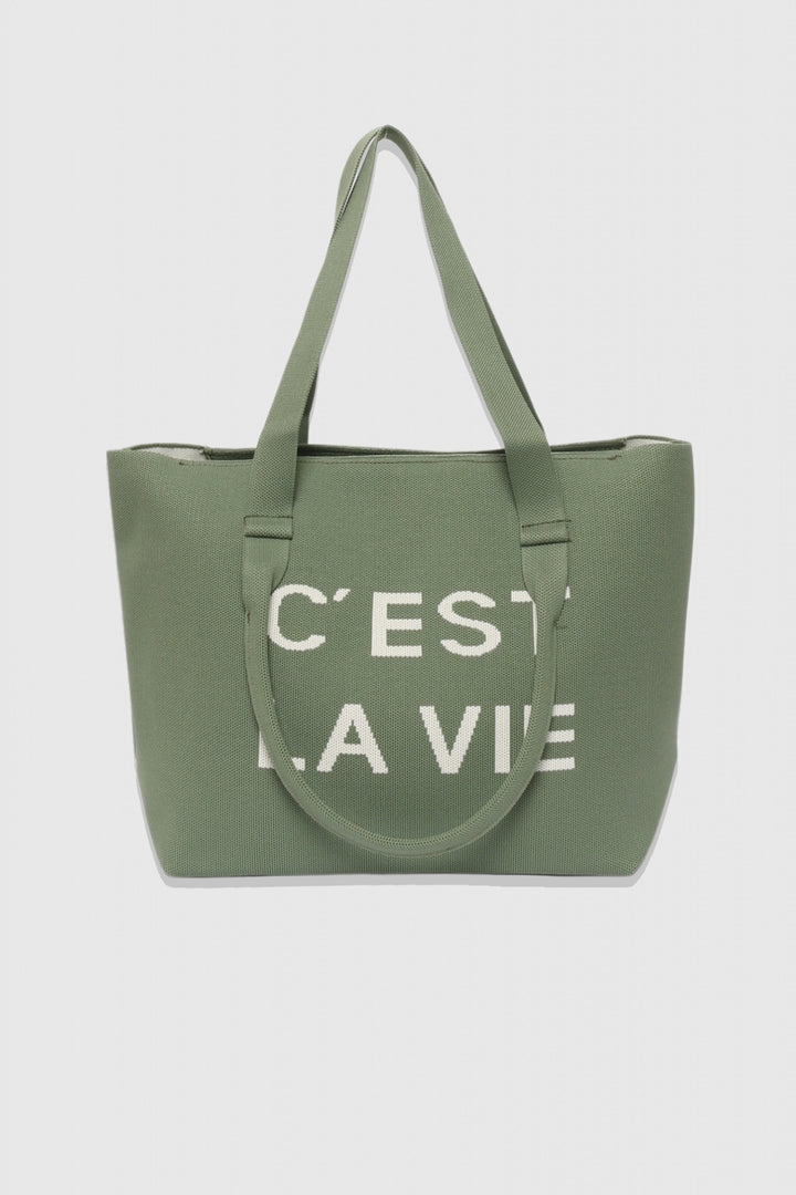 Bolso shopper c'est la vie (elige color)