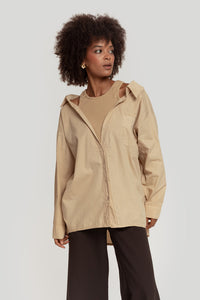 Camisa beige doble oversize