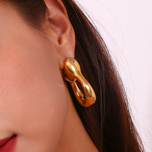 Pendientes aro desigual