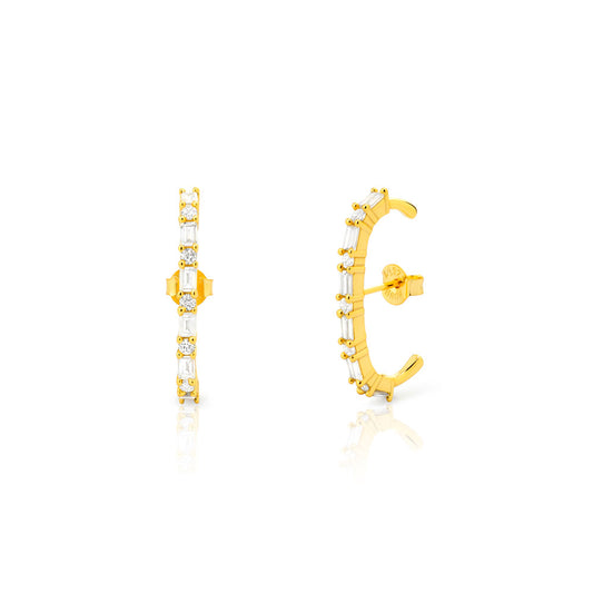 Pendiente earcuff circonita