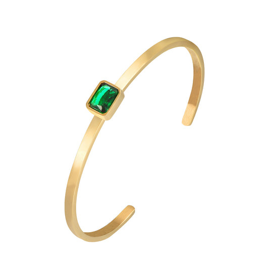 Pulsera circonita verde